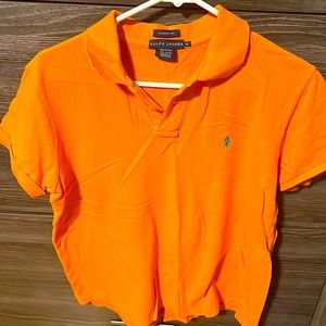 Orange Women’s Ralph Lauren Polo shirt XL